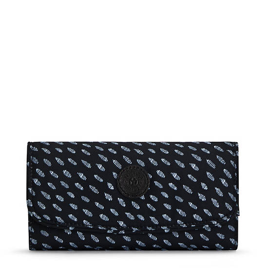 Kipling Money Land Printed Snap Wallet Kézitáska Fekete | HU 1284FD